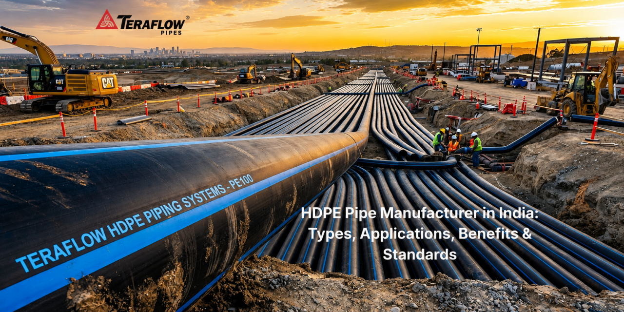 HDPE Pipe Manufacturer in India: Types, Applications, Benefits & Standards